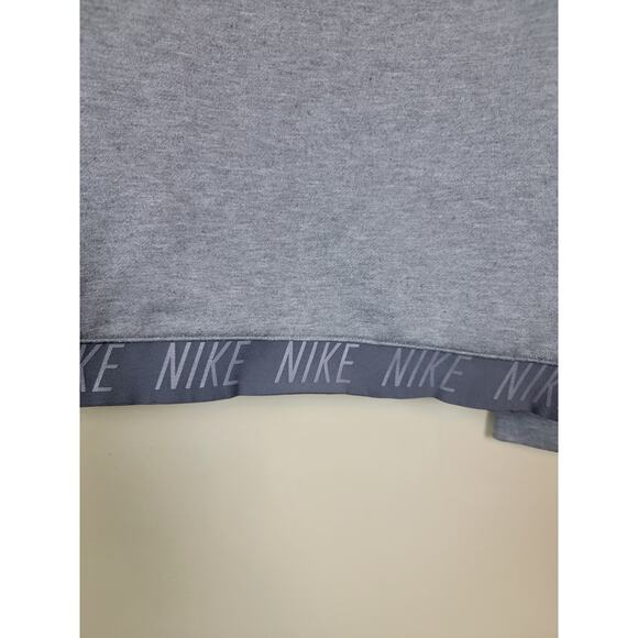 Nike Dri-Fit Athletic Pullover Sweatshirt Women's Medium Gray Funnel Neck - Picture 2 of 7